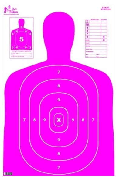 PROSHOT 23IN X 35IN B27 SILHOUETTE TARGET- PINK 5 PACK B-27E-PINK-5PK - Taurus Savings